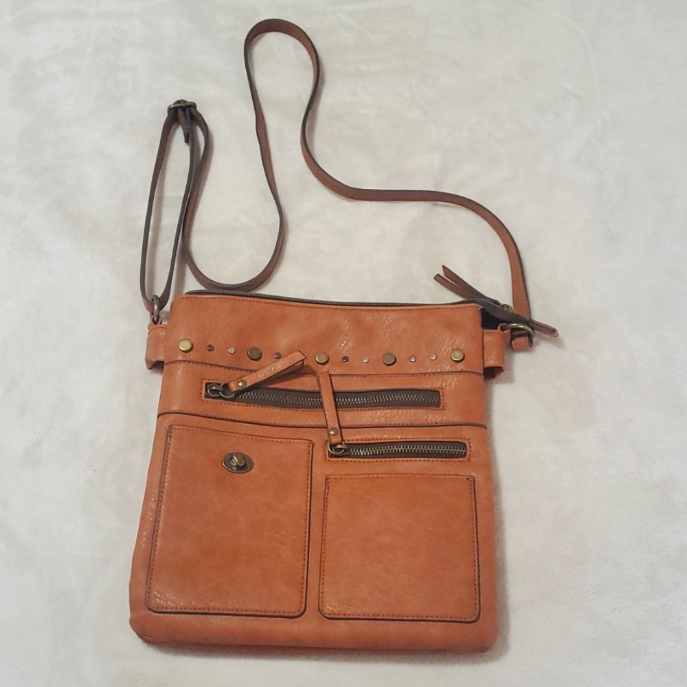 Lether cross body purse